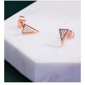 Amato jewels, Premium rose gold plated brass earring with 5A cubic zirconia