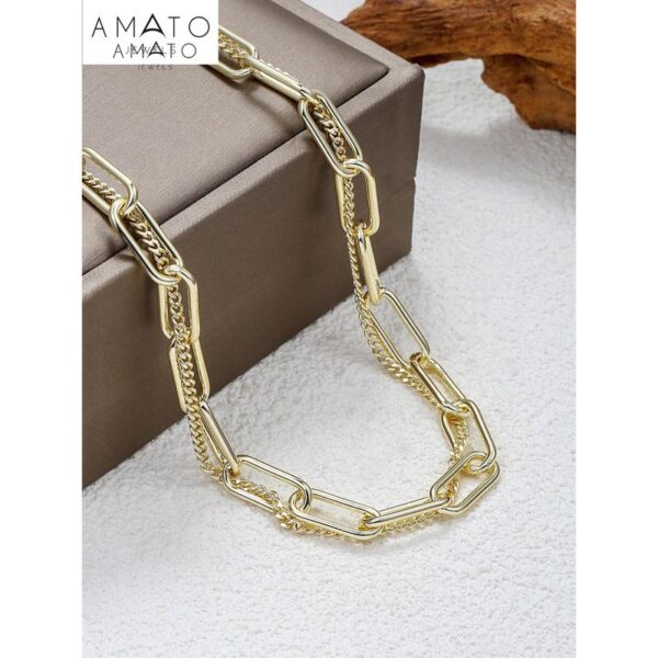 Amato premium 2 in 1 gold plated necklace and bracelet