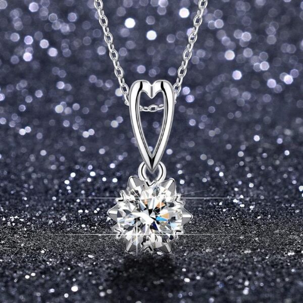 Amato Jewels , genuine 1 carats Moissanite silver pendant with GRA certificate including FREE Silver 925 Chain, one moissanite one certificate and is laser inscription on the girdle