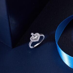 Amato Jewels premium white gold plated ring with 5A cubic zirconia