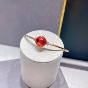 Amato Jewels, Premium rose gold plated brass bangle with 5A cubic zirconia Bracelets Gelang
