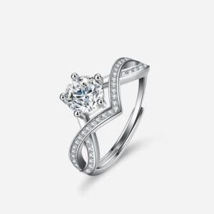 Amato Jewels 100% Authentic 1 carat Moissanite fixed ring 925silver with GRA certificate, one Moissanite one certificate and is laser inscription on the girdle