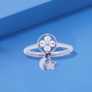 Amato Jewels premium white gold plated ring with 5A cubic zirconia