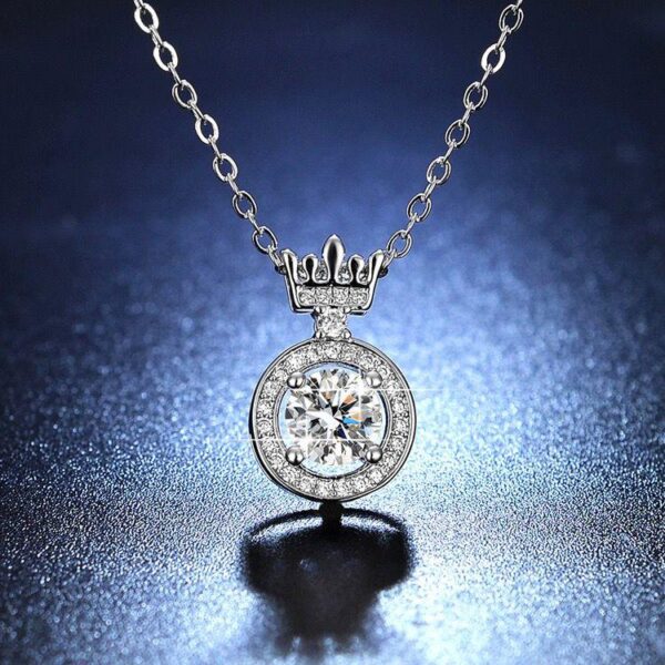 Amato Jewels , genuine 1 carats Moissanite silver pendant with GRA certificate including FREE Silver 925 Chain, one moissanite one certificate and is laser inscription on the girdle