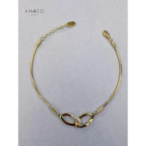 Amato Jewels' exquisite rose gold-plated premium brass bracelet or anklet , adorned with dazzling 5A cubic zirconia stones. Crafted with meticulous attention to detail, this bracelet embodies sophistication and glamour.
