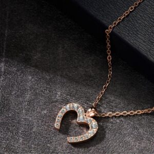 Amato Jewels, Premium rose gold plated brass bracelet,earrings and pendant with 5A cubic zirconia