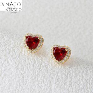 Amato premium earrings glod plated with 5A cubic zirconia