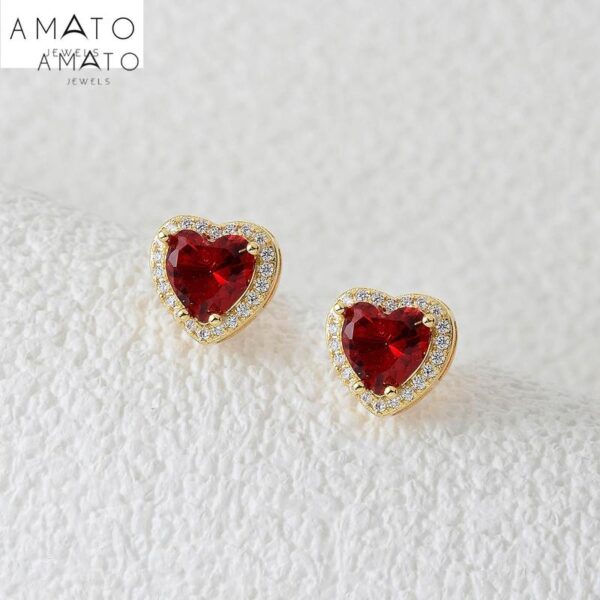 Amato premium earrings glod plated with 5A cubic zirconia