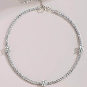 Amato Jewels exclusive on Tiktok, Sterling silver 925 white gold plated bracelet with 5A cubic zirconia