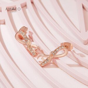 Step into the world of Amato Jewels, where each piece is a masterpiece of design and craftsmanship.Rose Gold plated