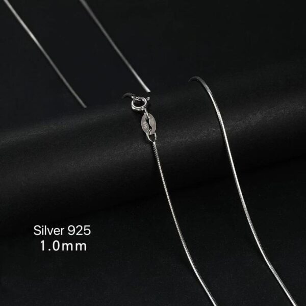 Amato Jewels , Sterling silver 925 , 1.0 MM white gold plated chain