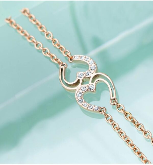 Amato Jewels, Premium rose gold plated brass earrings and pendant with 5A cubic zirconia