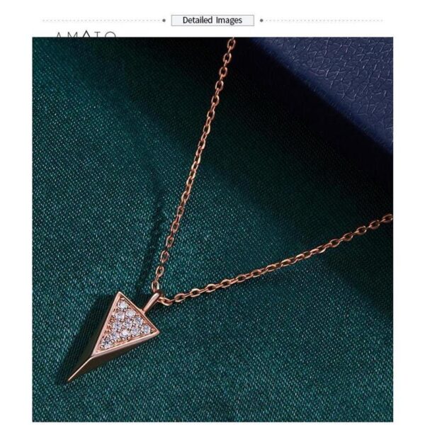 Amato Jewels. Premium brass pendant with 5A Cubic Zirconia