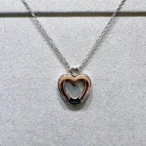 Amato Jewels , combination of white gold and rose gold plated with MOP necklace