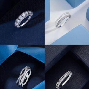 amato premium brass white gold plated with 5a cubic zirconia Ring